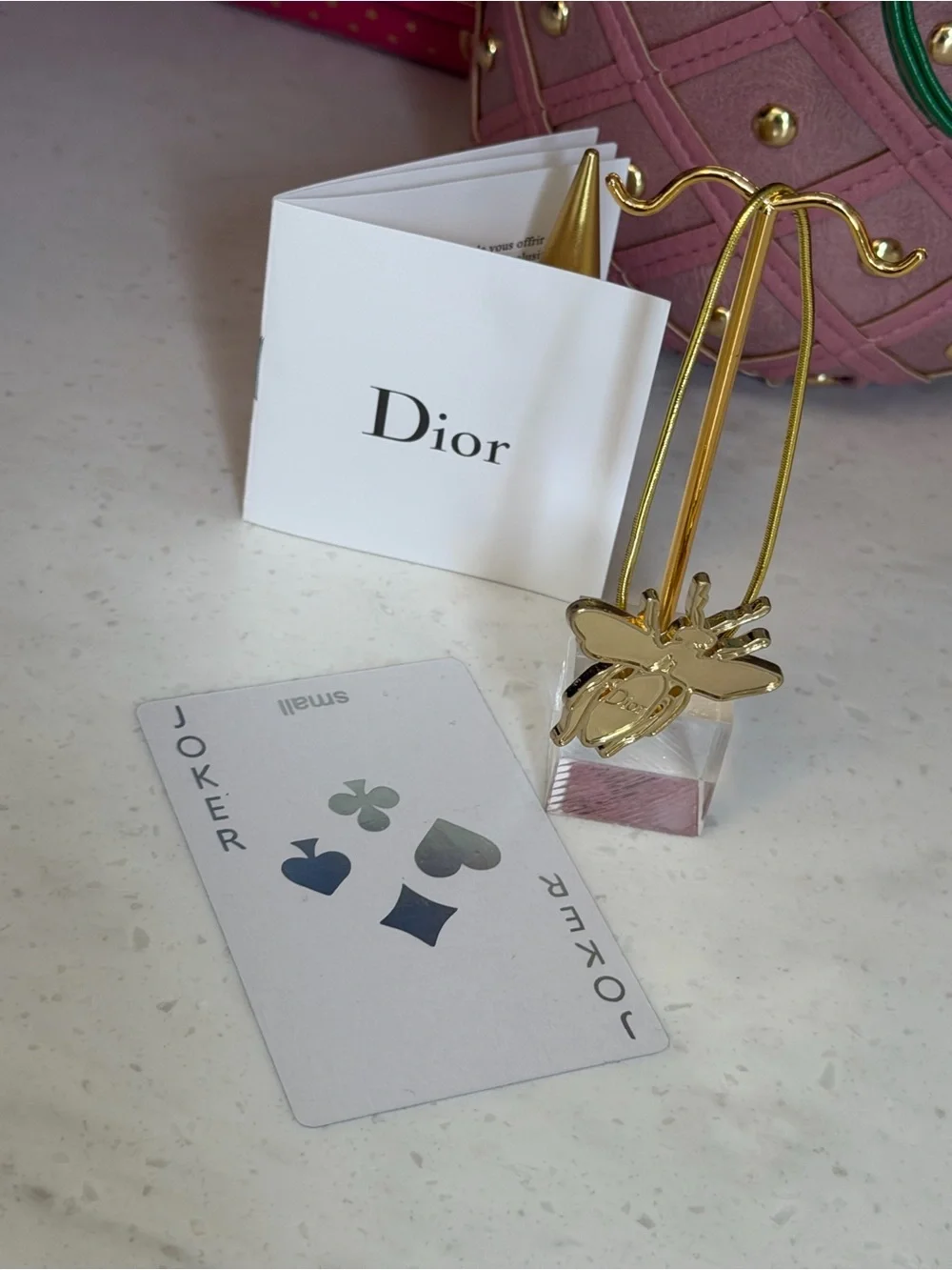 Dior GWP Gold Bee Hair ponytail holder - Gold